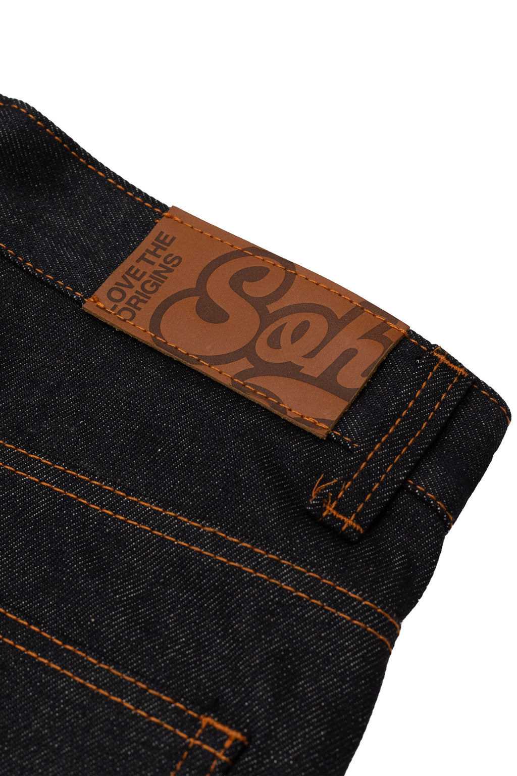 COPPER RAW DENIM JORTS