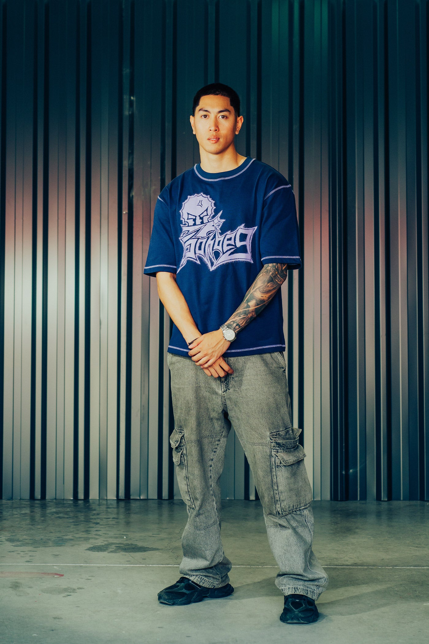 LILAC BRUSH TEE